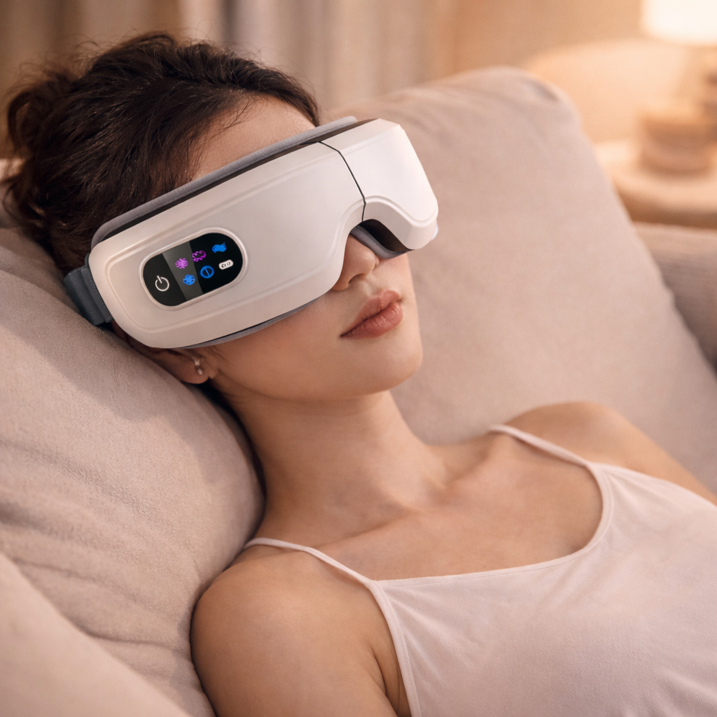 Appareil de massage yeux – Soulage la fatigue oculaire et détend le contour des yeux